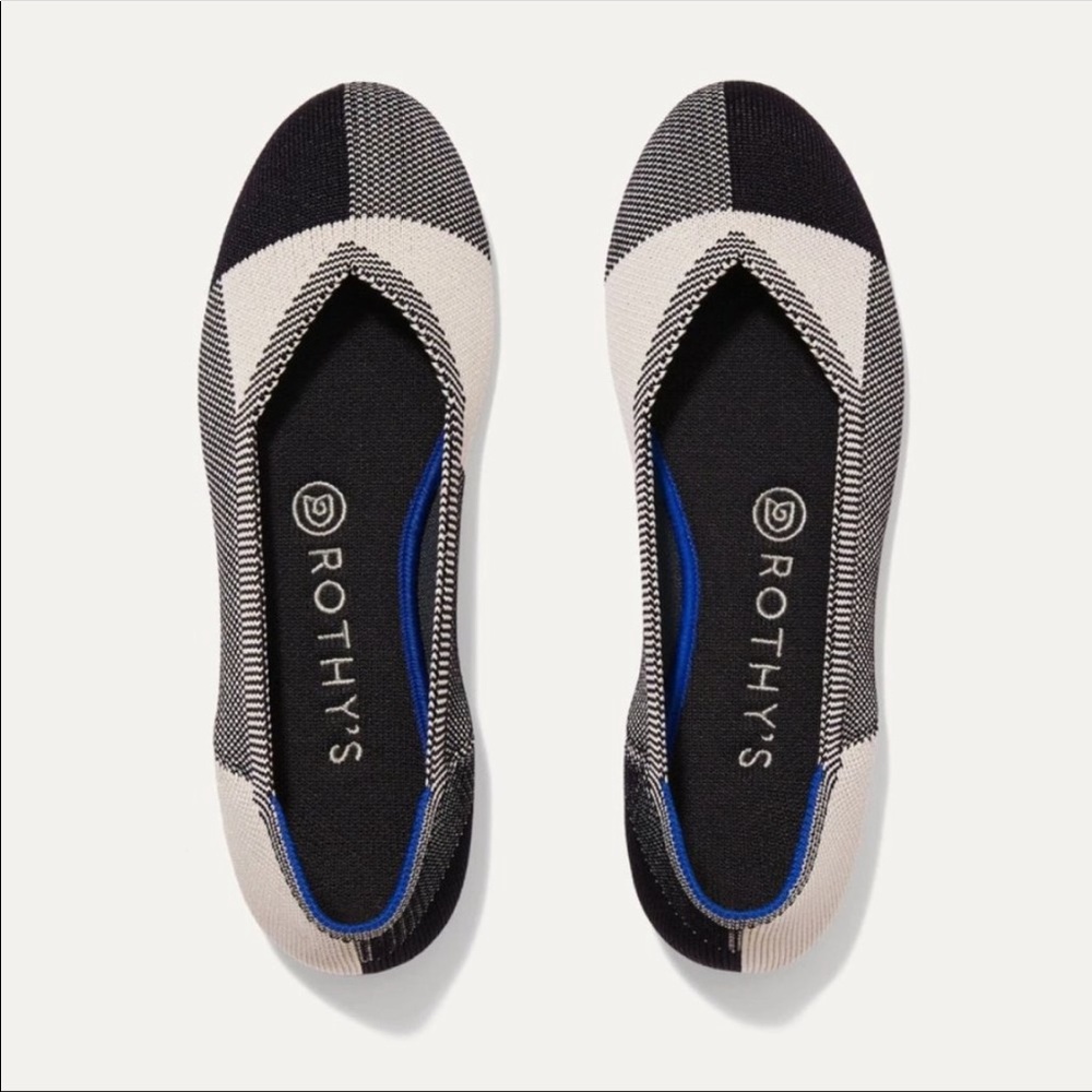 BNIB Rothy’s The Flat Captoe Black Size 10